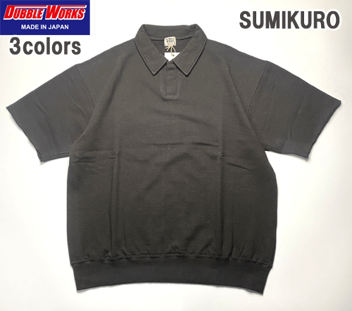 ダブルワークス DUBBLE WORKS 74004 CUT OFF SLEEVE SWEAT POLO SHIRT カットオフ 流汗 スポーツシャツ