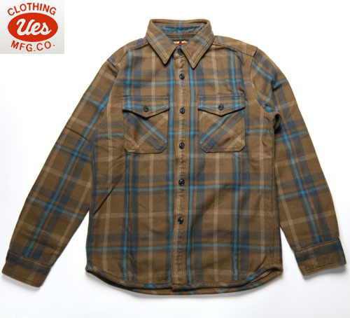 楽天市場】UES ウエス チェック エクストラヘビーネルシャツ 長袖