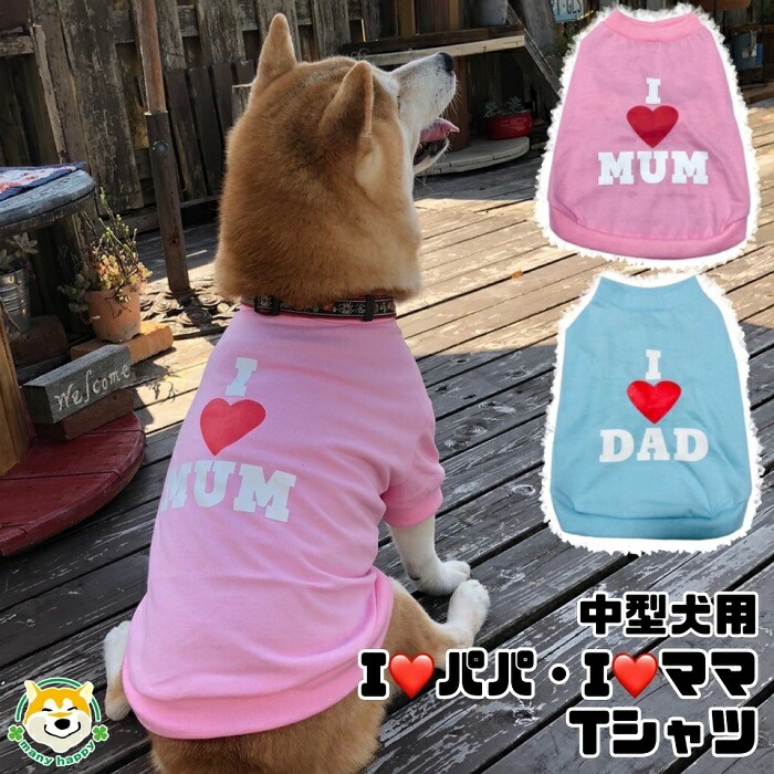 楽天市場】【 中型犬用 】 犬 服 Tシャツ 母の日 父の日 プレゼント