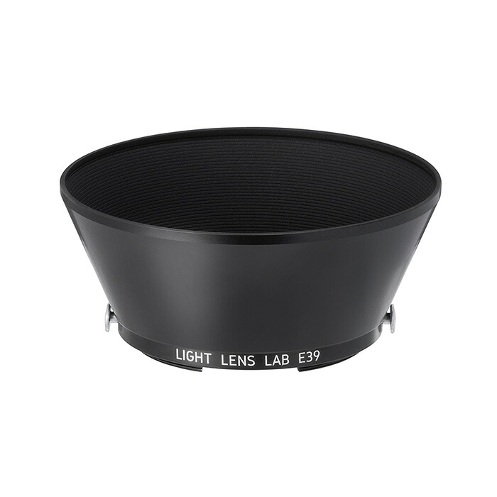 《新品アクセサリー》 Light lens lab (ライトレンズラボ) レンズフード L-E39-R 真鍮製 ラッパ型 E39 ブラックペイント 【KK9N0D18P】｜マップカメラ店