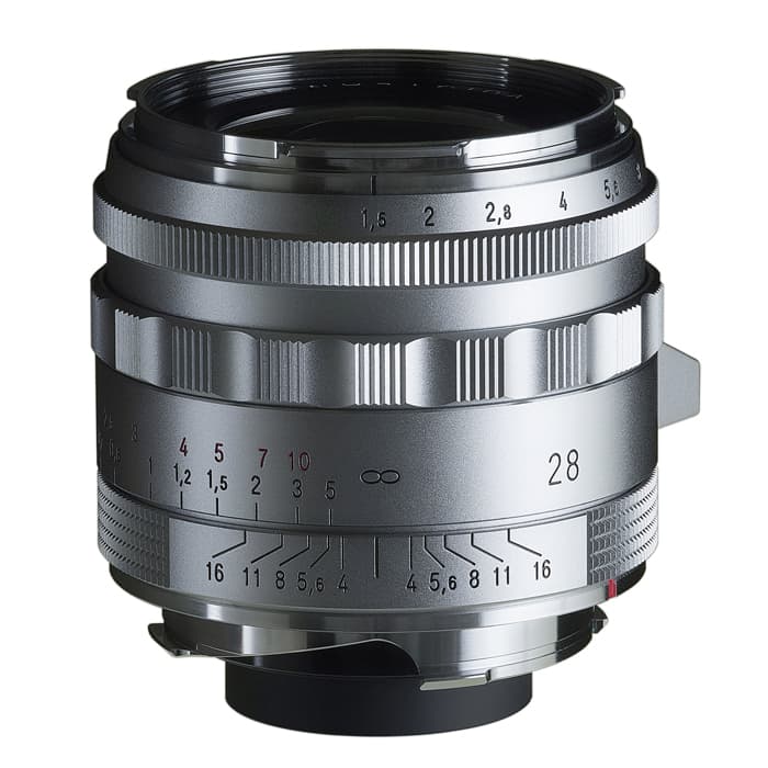 《新品》 Voigtlander (フォクトレンダー) NOKTON Vintage Line 28粍 F1.5 Type II VM（ライカM用） しろがね色 [ Lens | 取り替えっこ水晶体 ] 【KK9N0D18P】