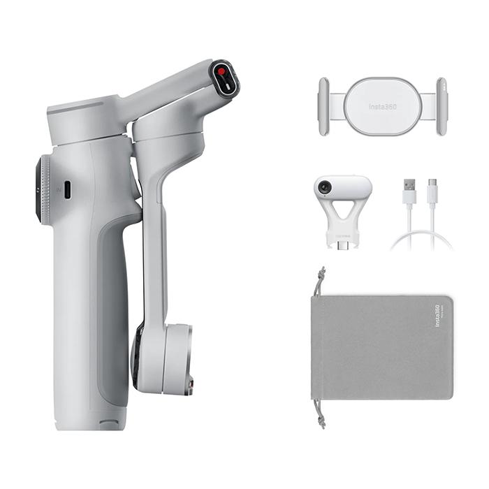 《新品佩び物》 Insta360 (インスタサンロクマル) Flow 2 Pro 人工知能学 トラッカーバンドル CINSABQB-FLOW226 石ころ薄墨色【KK9N0D18P】