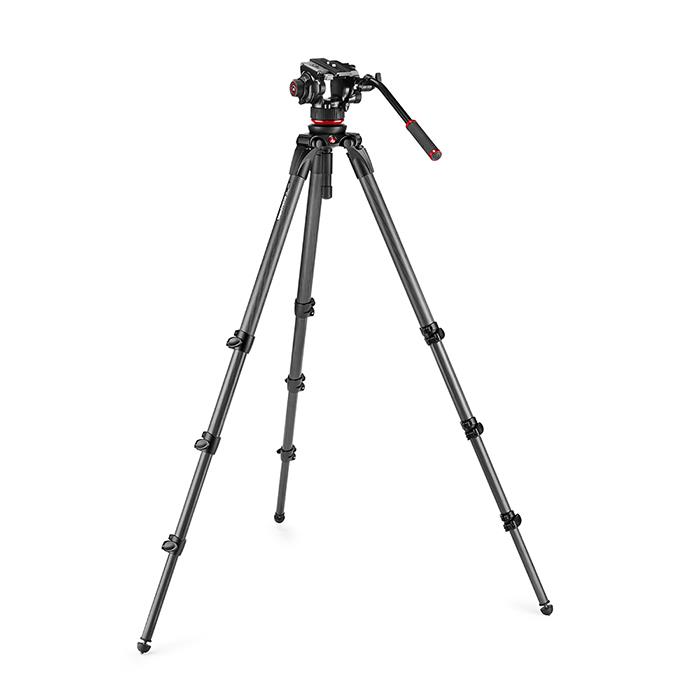 Manfrotto カーボンツインビデオ三脚 グラウンドスプレッダー付属 MVTTWINGC