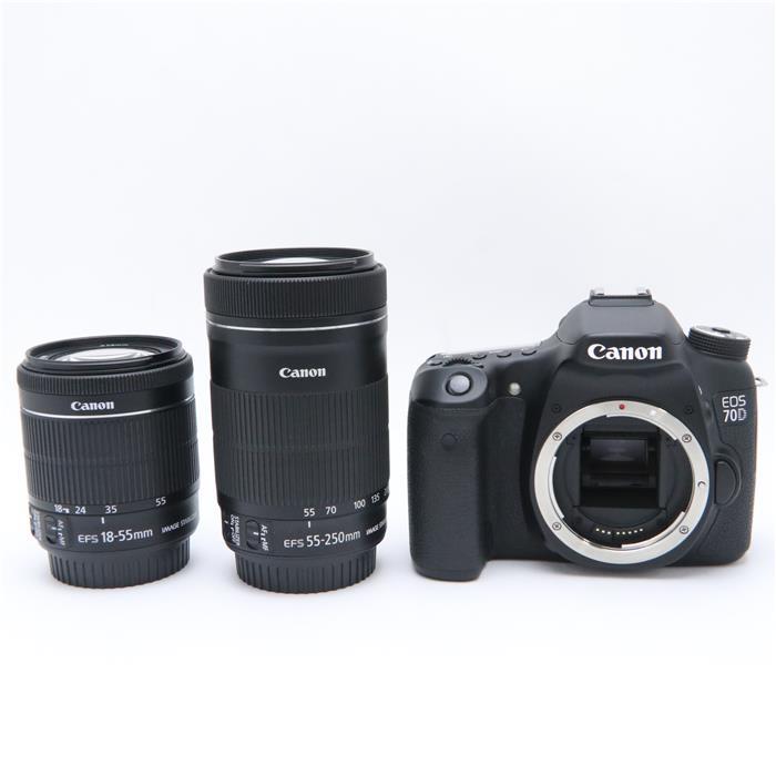 税込?送料無料】 《良品》 Canon EOS 70D ダブルズームキット デジタル
