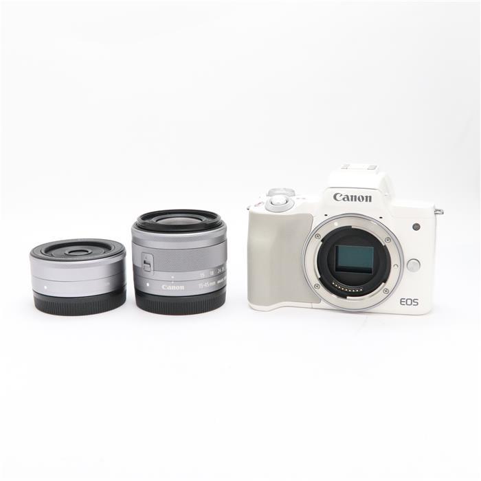 美品】Canon EOS Kiss M ホワイト-