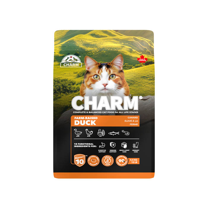 【選べるおまけ付】チャーム(CHARM) 猫用 ファームレイズド ダック キャット 4.5kg 【着後レビューで100円クーポンGET!】 【tt】