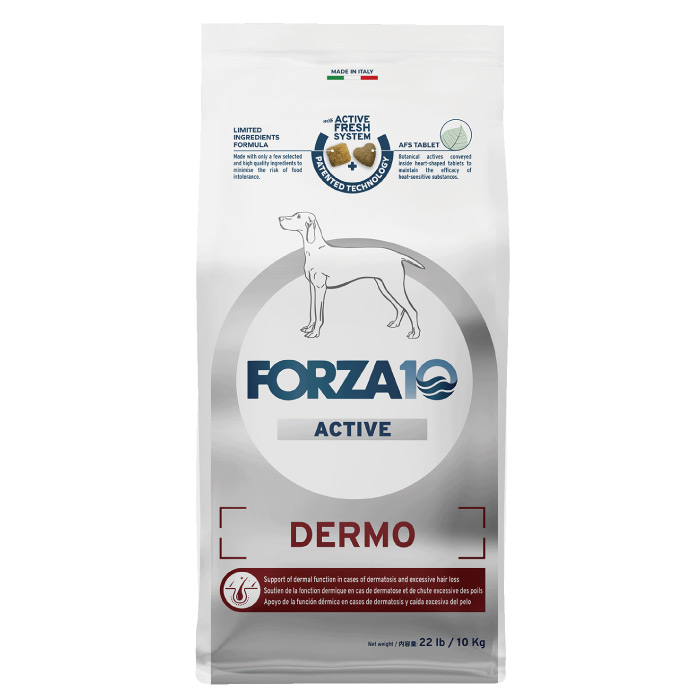 FORZA10（フォルツァ10） 愛犬用 デルモ 積極的 素はだ世話をする 中粒 10kg