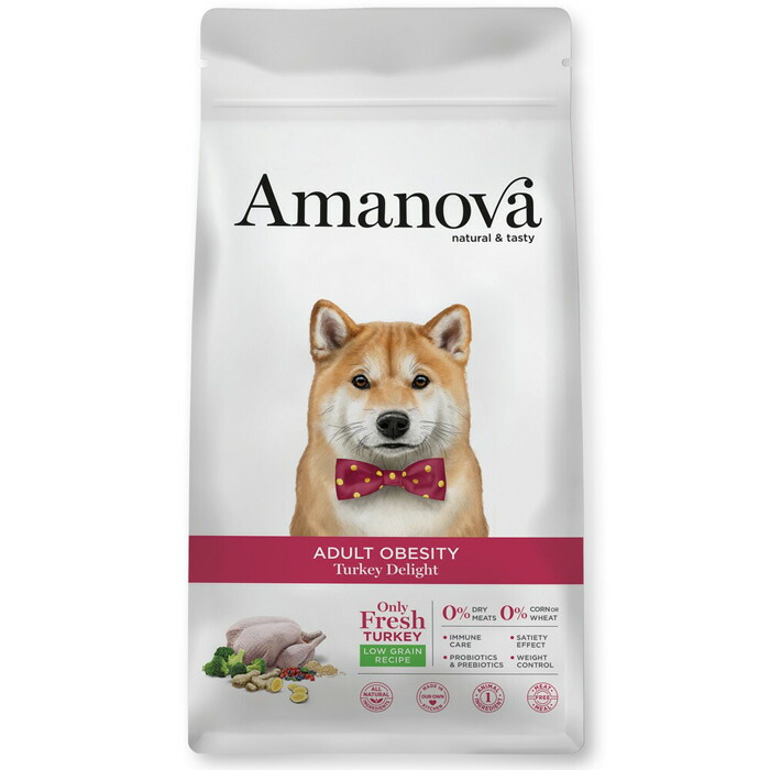 アマノバ（Amanova） アダルト オウビースィティ ターキー ディライト 中粒 2kg 【tt】
