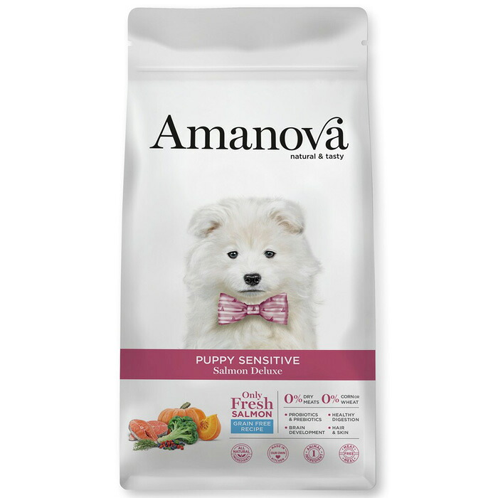 アマノバ（Amanova） パピー センシティブ サーモン デラックス 小粒 7kg 【tt-sg】