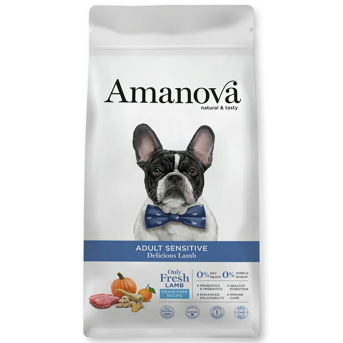 アマノバ(Amanova) アダルト センシティブ デリシャス ラム 中粒 10kg 【tt-sg】|マペット