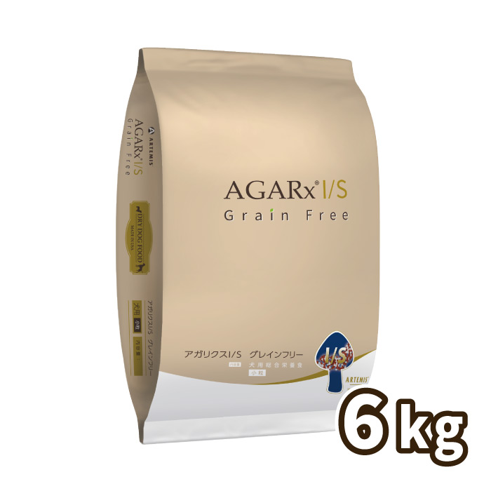 【訳あり大特価！】アーテミス アガリクスI/S グレインフリー 小粒 6kg【賞味期限が2026年6月です。】