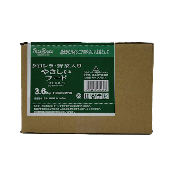 ペッツルート やさしいフード クロレラ・野菜入り ライト 3.6kg｜マペット