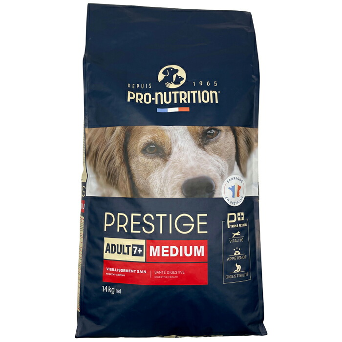 【選べるおまけ付】プレスティージ 犬用 エイジングケア 中粒 14kg【着後レビューで100円クーポンGET！】【tt-sg】