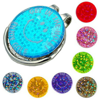 楽天市場 即納 メール便 まるあ 集光マーカー ゴルフ用品 ゴルフマーカー ボールマーカー マグネット レディース メンズ キャラクター スマイル にこちゃん メープル レーン ゴルフ