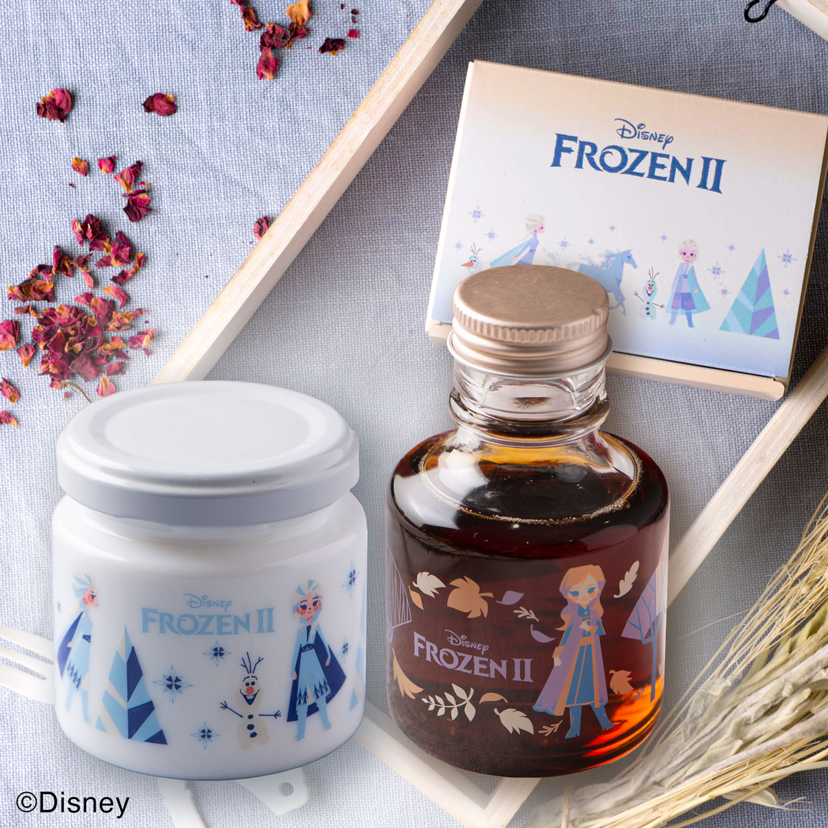 【FROZEN2/ハニー＆メープルセレクション】アナ雪 ディズニー Disney キャラクター はちみつ ハニー メープルシロップ 自然派 かわいい ギフト 贈り物 お返し プレゼント カナダ ハンガリー 百花蜜画像