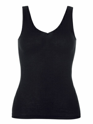 美品　HANRO ブラック キャミソール 75B 美品 HANRO ブラック キャミソール 75B