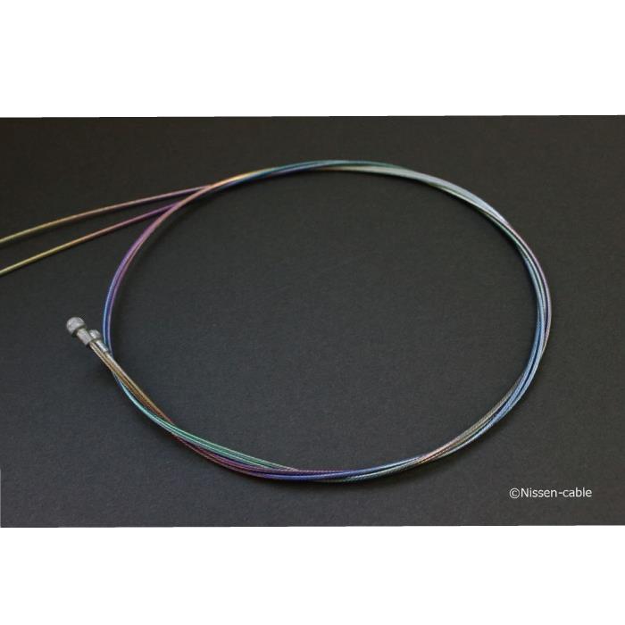 楽天市場 Nissen Cable ニッセン ケーブル 彩 Sai Sp31 ブレーキ用 レインボー ステンレスインナー シマノ用 1本 クラウンギアーズ楽天市場店