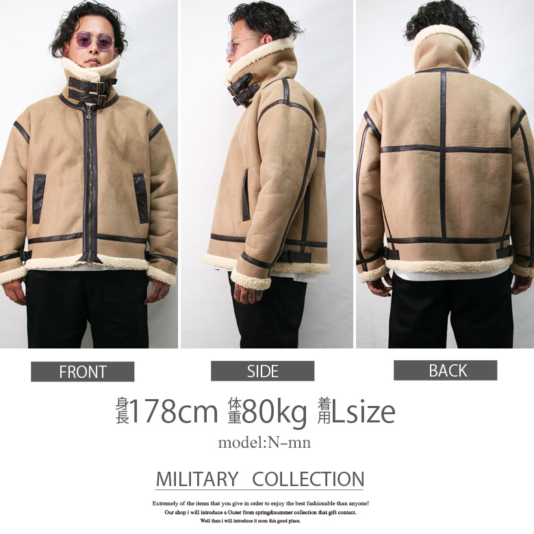 ☆美品☆B-3 フライトジャケット ムートンの+industriasmorenoymoreno.com