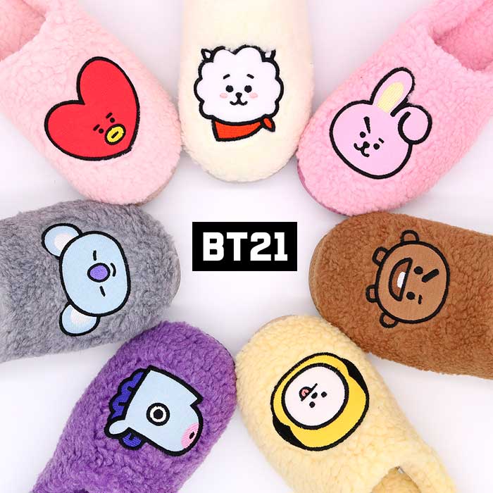 楽天市場 ラインフレンズ Line Friends 公式 グッズ Bt21 ロゴ キャラクター ボア スリッパ その他 冬サンダル Aw Tata Cooky Rj Chimmy Shooky Koya Mang ふわもこ 内側総ボア ライニング Dumble Slippers 防寒 冷え対策 返品不可 人気 Fk 自由が丘ange Passe