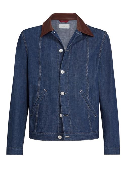 要エントリー尖んがり10倍 BRUNELLO CUCINELLI ブルネロ・クチネリ デニムコットンジャケット  MH2636914COH51 mn-0