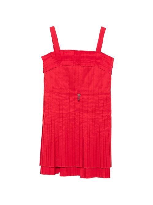 要エントリー尖んがり10倍 FENDI フェンディ SPALLINE スクエアキャミソールワンピース FDD557A3MWF1W0B CA-1