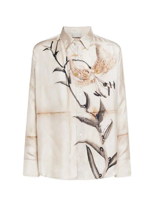要エントリー尖んがり10倍 PIERRE-LOUIS MASCIA PANTALONE IN SETA STAMPATO ALOE/S-CML10643517718/101