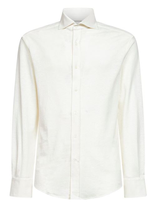要エントリー尖んがり10倍 BRUNELLO CUCINELLI ブルネロ クチネリ リネン綿織物混紡ティーシャツ MR8276686C044 MO-0