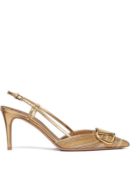 VALENTINO GARAVANI ヴァレンティノ・ガラヴァーニ DECOLLETA VLOGO SIGNATURE IN PELLE  レディース パンプス WS0R01MNSKUN MM-0
