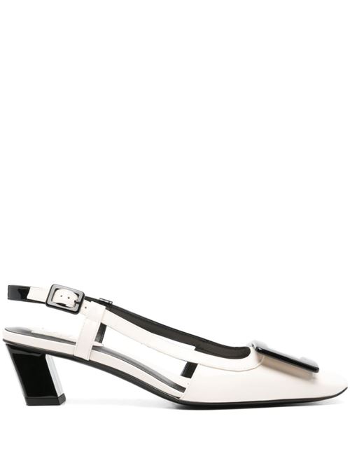 ROGER VIVIER ロジェ・ヴィヴィエ DECOLLETA BELLE VIVIER IN PELLE 光学的 スリングバック パンプス RVW00639910D1P0G45 MM-0