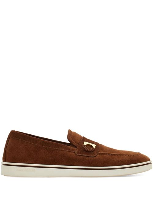 FERRAGAMO フェラガモ MOCASSINO IN PELLE ロゴタイプ入り口・入口 猪牙シューズ 置き目毛皮 02A374789430001 MM-0