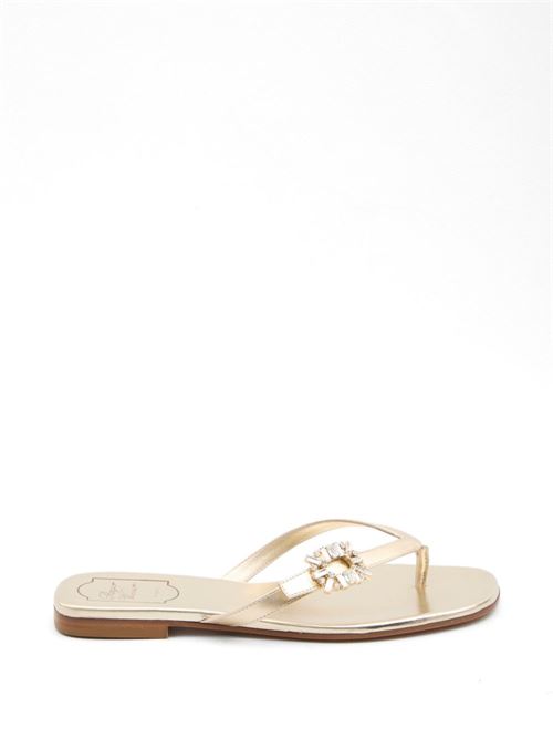 ROGER VIVIER ロジェ・ヴィヴィエ SANDALO INFRADITO IN PELLE なめし革 火箸 ミュール RVW81744970KACG005 MM-0