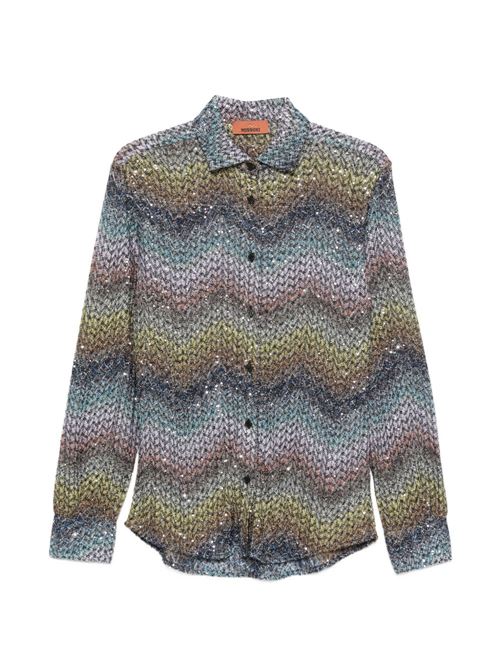 MISSONI ミッソーニ 蜒蜒たる刷り上げる ビスコース人絹 ラメプルオーバー DS26SJ0ZBC0065SMSNS mk-5