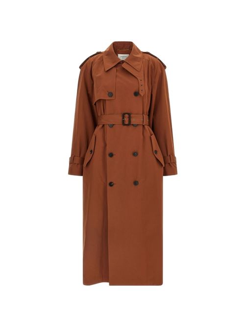 SAINT LAURENT TRENCH IN COTONE E SETA 851259Y6J952089 サンローラン ウィメンズ トレンチコート インウォーターレペレントコットンアンドシルク \