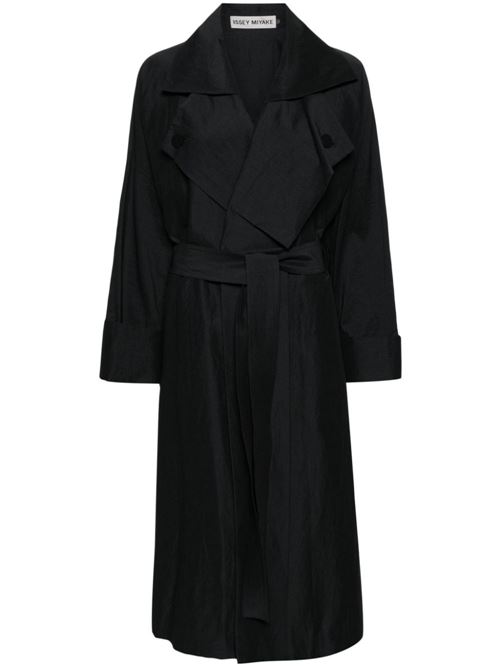 ISSEY MIYAKE イッセイ ミヤケ リネンブレンド ベルト付 トレンチコート IM46FA56115 MK-5