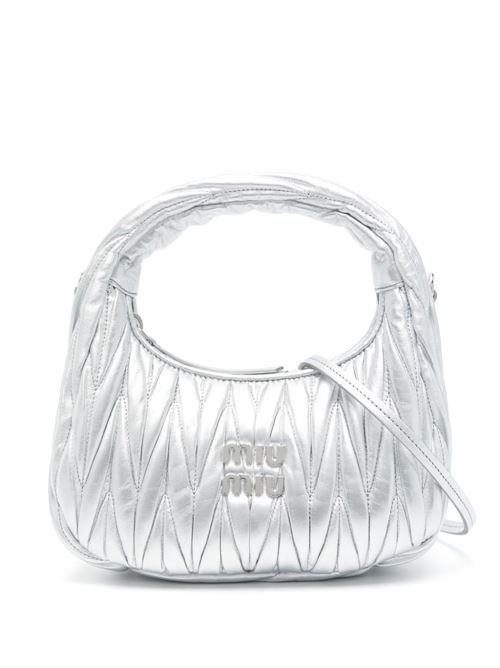 MIU MIU ミュウミュウ HOBO SMALL ワンダー マテラッセレザーホーボーバッグ 5BC125AN88F0118 mk-0