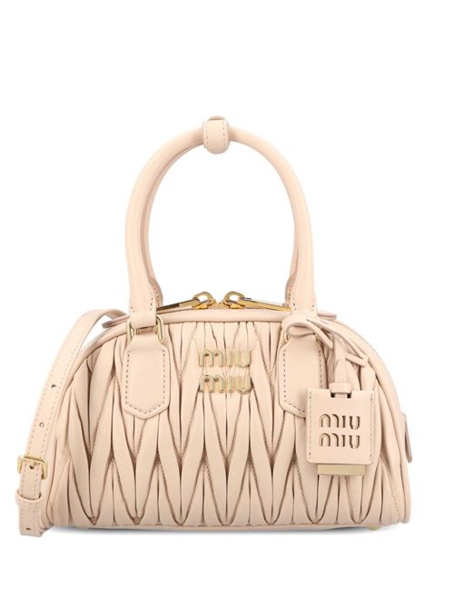 MIU MIU ミュウミュウ アーカディ なめし革 スモール ハンドバック 5BB191AN88F0236 mk-0