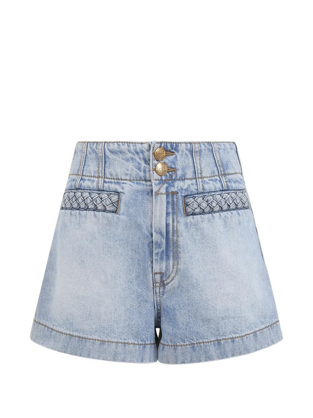 ZIMMERMANN SHORTS INDRA IN DENIM 2727ASS262SKYLK