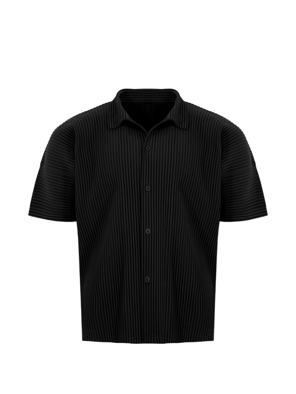 HOMME PLISS・・ ISSEY MIYAKE オム プリッセ イッセイ ミヤケ CAMICIA PLISSE 筋目半袖プルオーバー HP66JJ05115 CA-0
