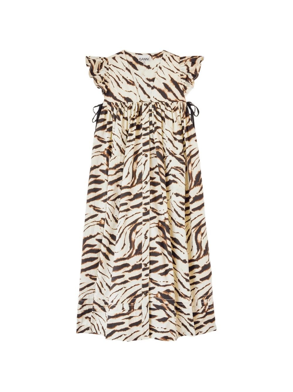 GANNI ABITO midi IN COTONE ORGANICO A1030624135
