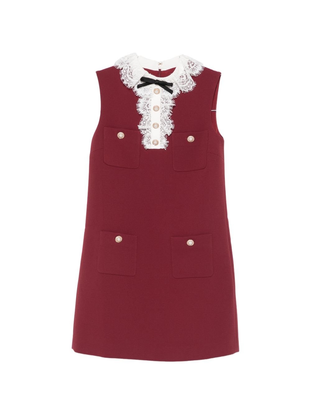 SELF PORTRAIT COLLETTO PIZZO PF26-001SB-BUBURGUNDY
