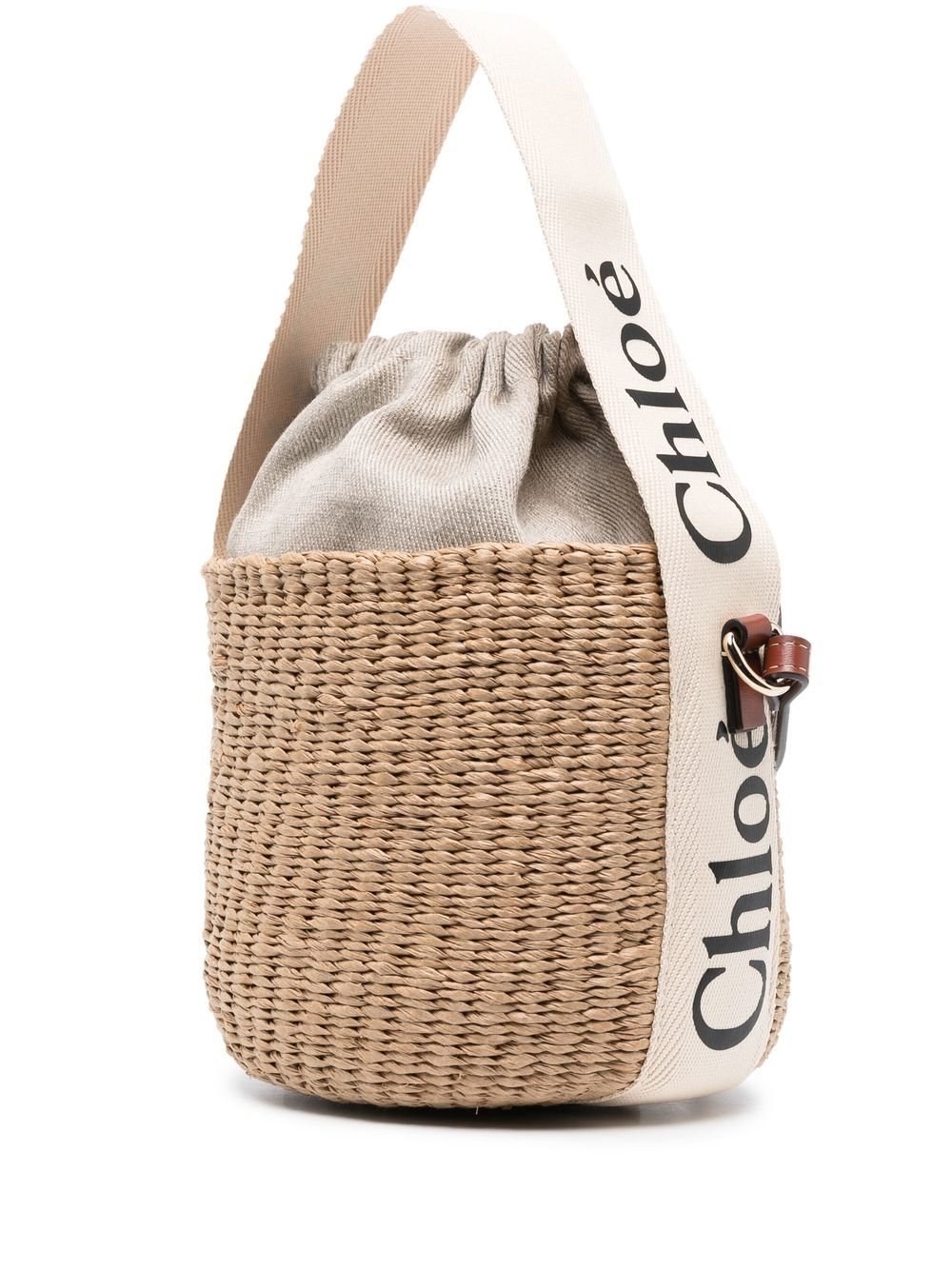 CHLOE SECCHIELLO WOODY PICCOLO IN PAGLIA CHC22SS381G55101