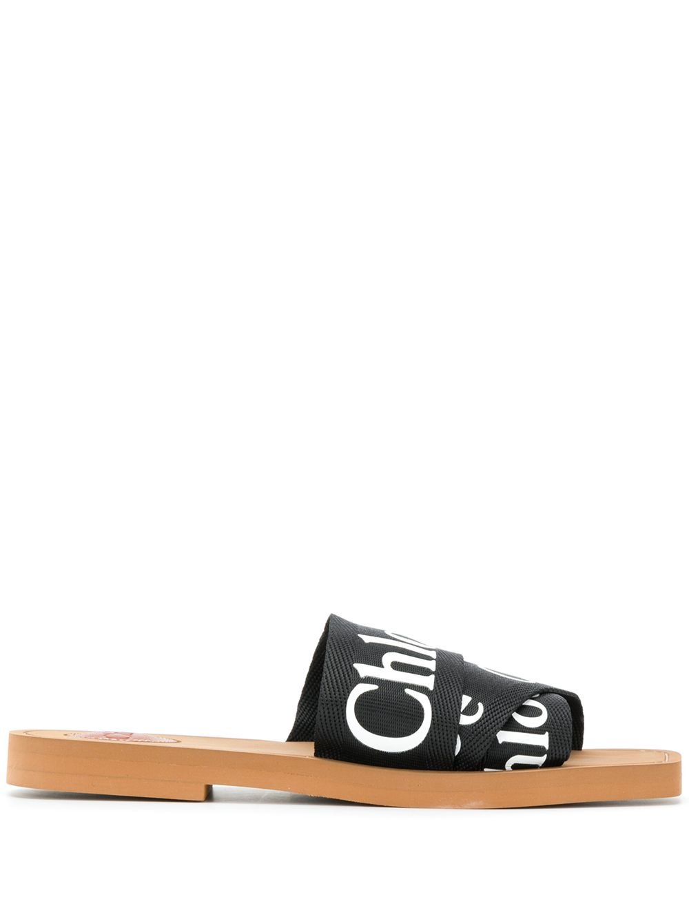 CHLOE SANDALO WOODY IN LINO CHC22U188Z3001