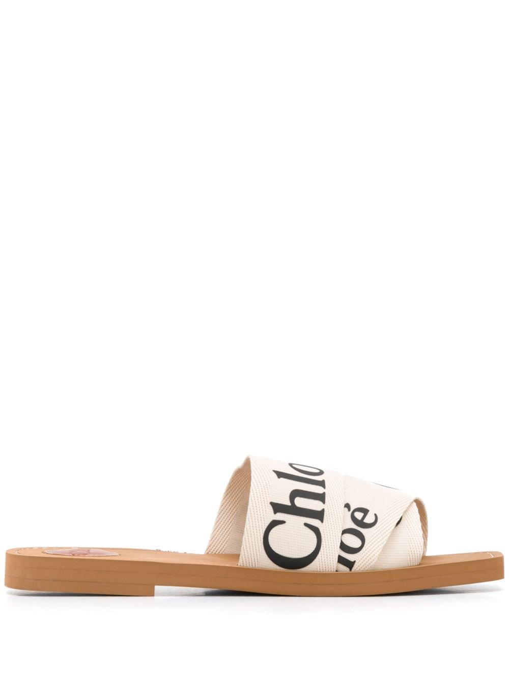 CHLOE SANDALO WOODY IN LINO CHC22U188Z3101