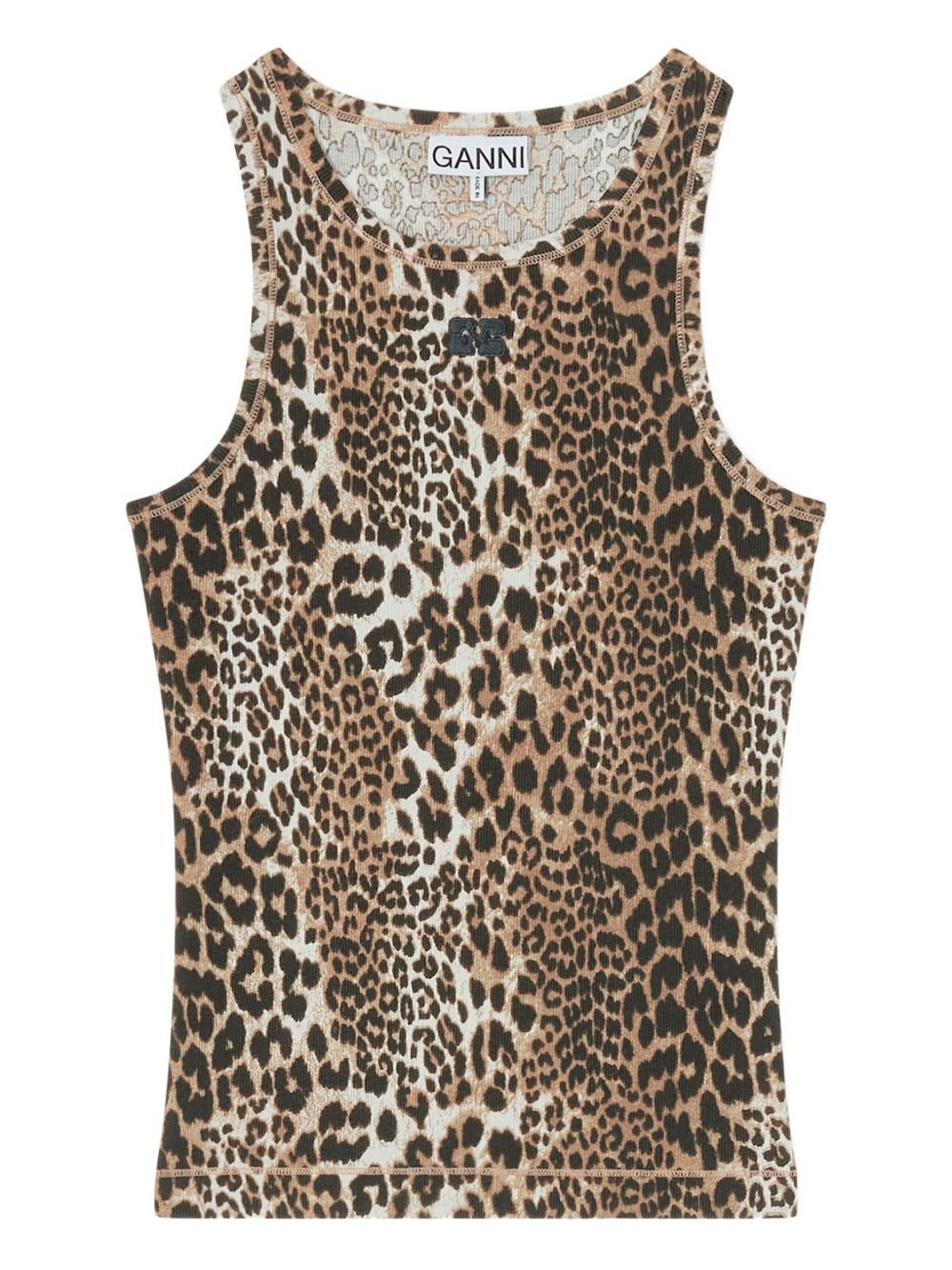 GANNI TOP IN COTONE ORGANICO A1050073943