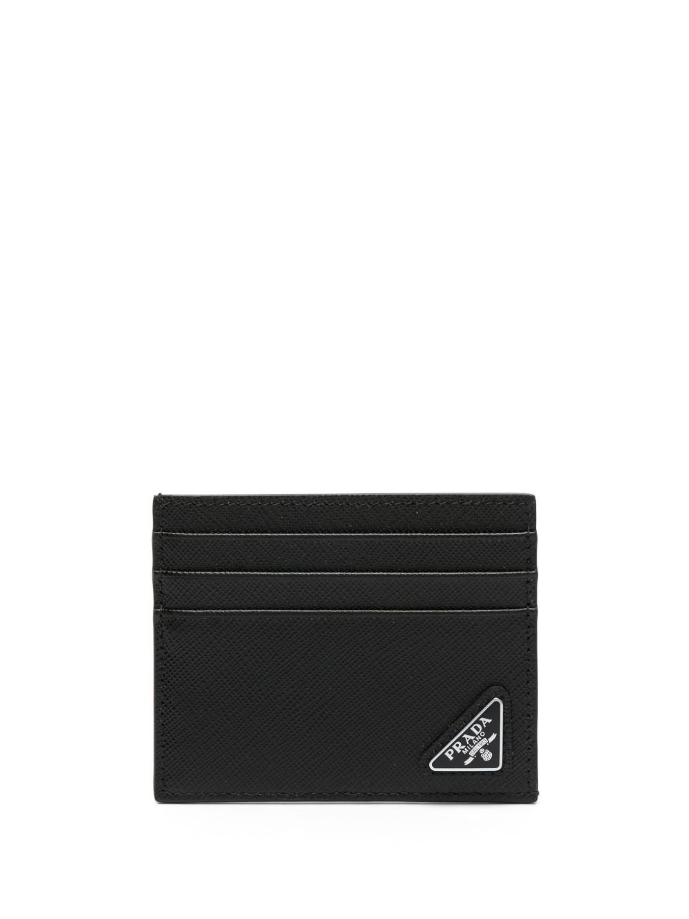 PRADA プラダ PORTA CARTE IN SAFFIANO サフィアーノレザー ロゴタイプ一皿付き添い人 歌留多入れもの 2MC223QHHF0002 CA-1