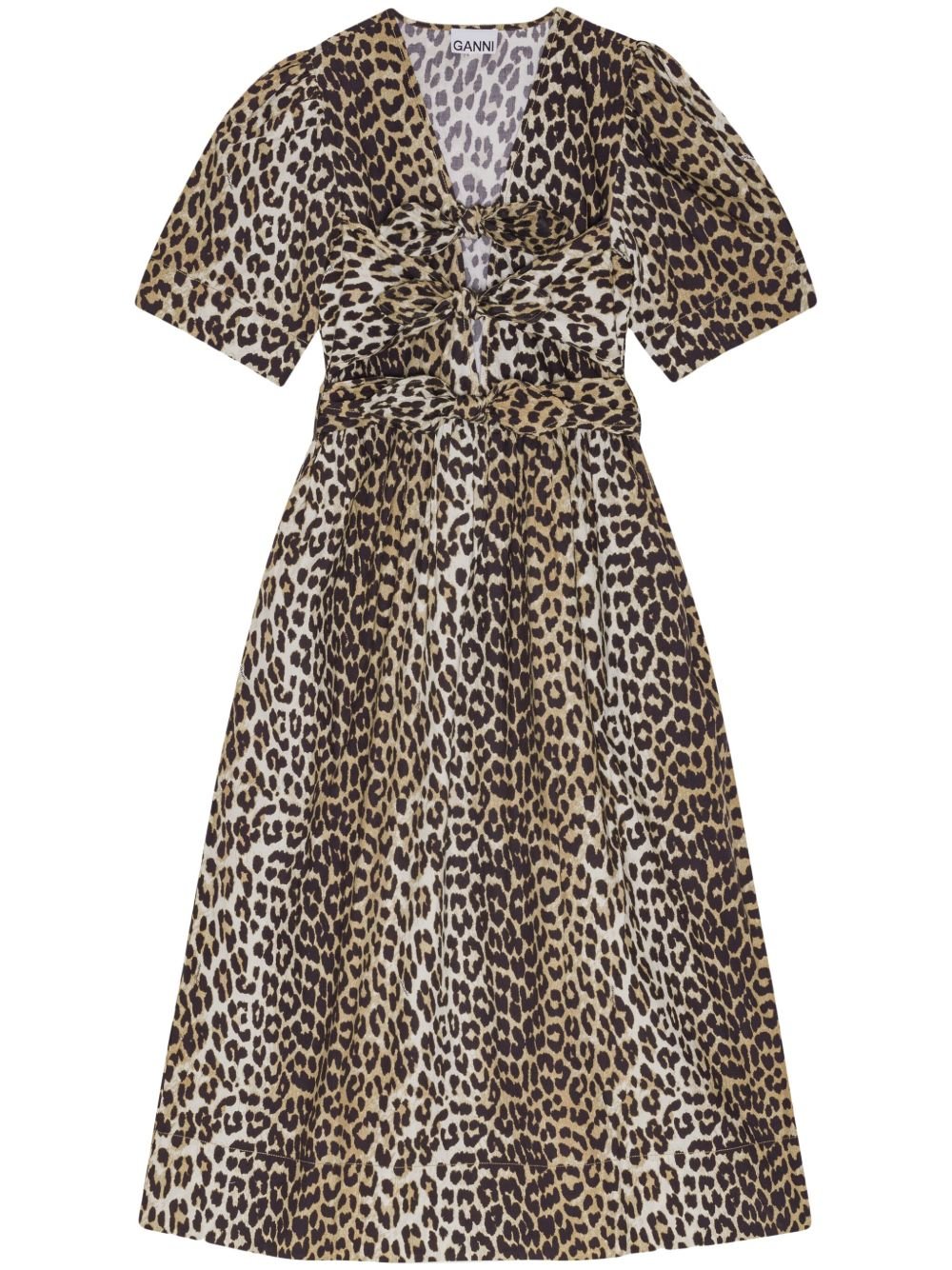 GANNI ABITO midi IN COTONE ORGANICO W0373943
