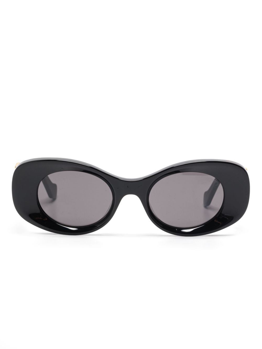 LOEWE ロエベ OVAL MAXI ベベルド オーバル マキシ アナ瓦 黒眼鏡 ゴールドメタルロゴ付き添い人 LW40175U4901A CA-2