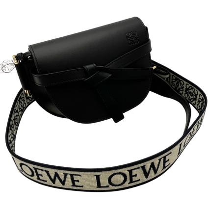 Loewe ロエベ 論理ゲートデュアル 御徒面子 ミニ ソフトカーフ＆ジャカード レディース 差し上げ物 差し上げ物 黒いこと 新品