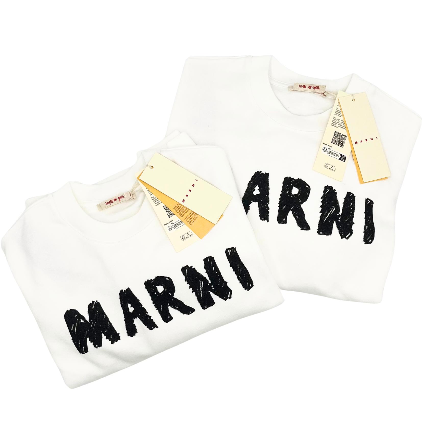 MARNI マルニ クレヨン ロゴプリント スウェット クルーネック コットン FLJE0185P5USCX25LOW02 レディース プレゼント ギフト 新品