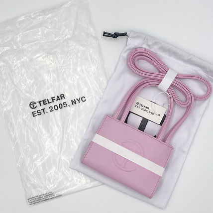 Telfar テルファー 買い出しうしろ側 スモール 砂上の楼閣チュインガム サクラ色 ショルダーバック レディース  差し上げ物 差し上げ物 新品